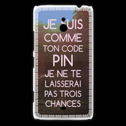 Coque Nokia Lumia 1320 Code pin rose ZG