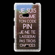 Coque Nokia Lumia 625 Code pin rose ZG