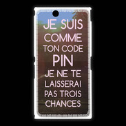 Coque Sony Xpéria Z Ultra Code pin rose ZG