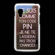 Coque LG L5 2 Code pin rose ZG