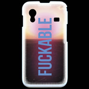 Coque Samsung ACE S5830 Fuckable bleu ZG