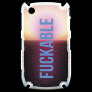 Coque Blackberry 8520 Fuckable bleu ZG