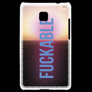 Coque LG Optimus L3 II Fuckable bleu ZG