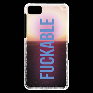 Coque Blackberry Z10 Fuckable bleu ZG