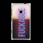 Coque Nokia Lumia 520 Fuckable bleu ZG