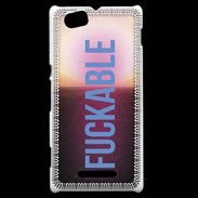 Coque Sony Xperia M Fuckable bleu ZG