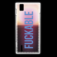 Coque Huawei Ascend P2 Fuckable bleu ZG