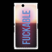 Coque Sony Xpéria Z Ultra Fuckable bleu ZG