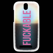 Coque HTC One SV Fuckable Rose ZG