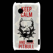 Coque Sony Xperia Typo Keep calm pitbull 1 ZG