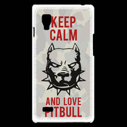 Coque LG Optimus L9 Keep calm pitbull 1 ZG