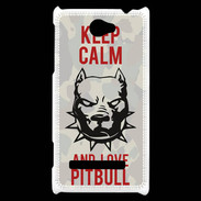 Coque HTC Windows Phone 8S Keep calm pitbull 1 ZG