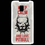 Coque LG P990 Keep calm pitbull 1 ZG