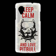 Coque LG Nexus 5 Keep calm pitbull 1 ZG
