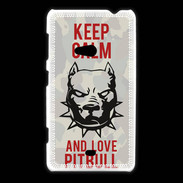 Coque Nokia Lumia 625 Keep calm pitbull 1 ZG