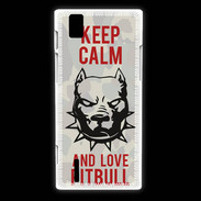 Coque Huawei Ascend P2 Keep calm pitbull 1 ZG