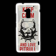Coque HTC One Max Keep calm pitbull 1 ZG