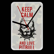 Grande pendule murale Keep calm pitbull 1 ZG
