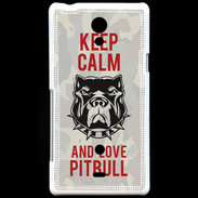 Coque Sony Xperia T Keep calm pitbull 2 ZG