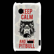 Coque Sony Xperia Typo Keep calm pitbull 2 ZG