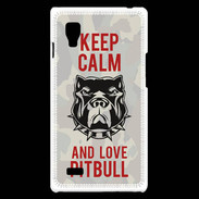 Coque LG Optimus L9 Keep calm pitbull 2 ZG