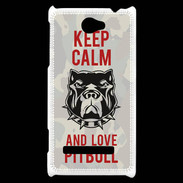Coque HTC Windows Phone 8S Keep calm pitbull 2 ZG