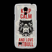 Coque Samsung Galaxy S4mini Keep calm pitbull 2 ZG