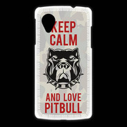 Coque LG Nexus 5 Keep calm pitbull 2 ZG
