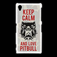 Coque Sony Xpéria Z1 Keep calm pitbull 2 ZG