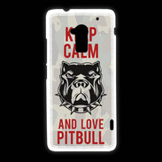Coque HTC One Max Keep calm pitbull 2 ZG
