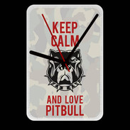 Grande pendule murale Keep calm pitbull 2 ZG