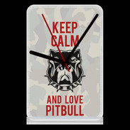 Pendule de bureau Keep calm pitbull 2 ZG