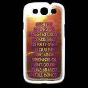 Coque Samsung Galaxy S3 Message codé ZG
