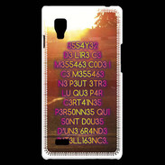 Coque LG Optimus L9 Message codé ZG