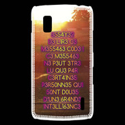 Coque LG Nexus 4 Message codé ZG