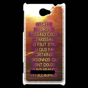 Coque HTC Windows Phone 8S Message codé ZG