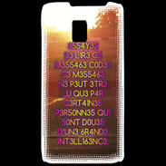 Coque LG P990 Message codé ZG