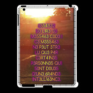 Coque iPad 2/3 Message codé ZG