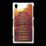 Coque Sony Xpéria Z1 Message codé ZG