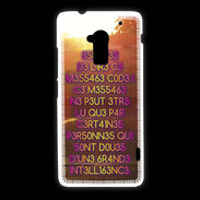 Coque HTC One Max Message codé ZG
