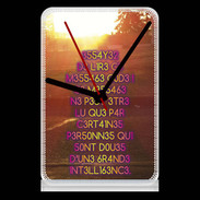Pendule de bureau Message codé ZG