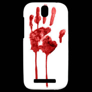 Coque HTC One SV Trace de sang