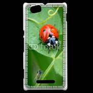 Coque Sony Xperia M Coccinelle sur une feuille