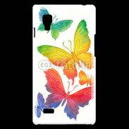Coque LG Optimus L9 Illustration de papillons en couleur