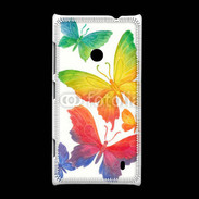 Coque Nokia Lumia 520 Illustration de papillons en couleur