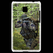 Coque LG Optimus L3 II Militaire en forêt