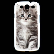 Coque Samsung Galaxy S3 Chaton gris 