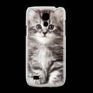 Coque Samsung Galaxy S4mini Chaton gris 
