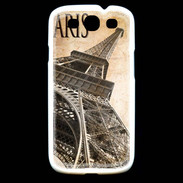 Coque Samsung Galaxy S3 Tour Eiffel vertigineuse vintage