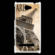 Coque HTC Windows Phone 8S Tour Eiffel vertigineuse vintage